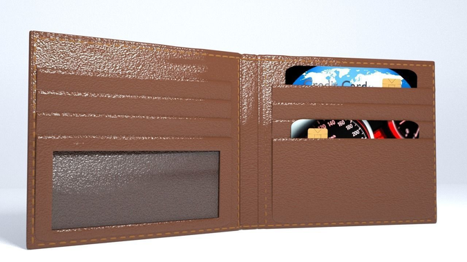 PERSONAL CREDIT CARD WALLET HOLDER 3D model