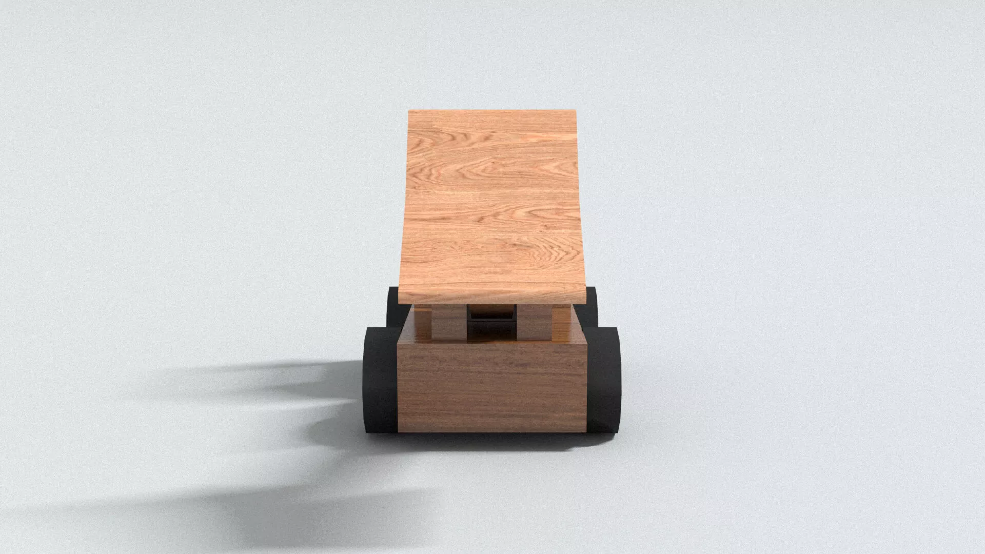 laos Wooden Excavator Toy 3D model