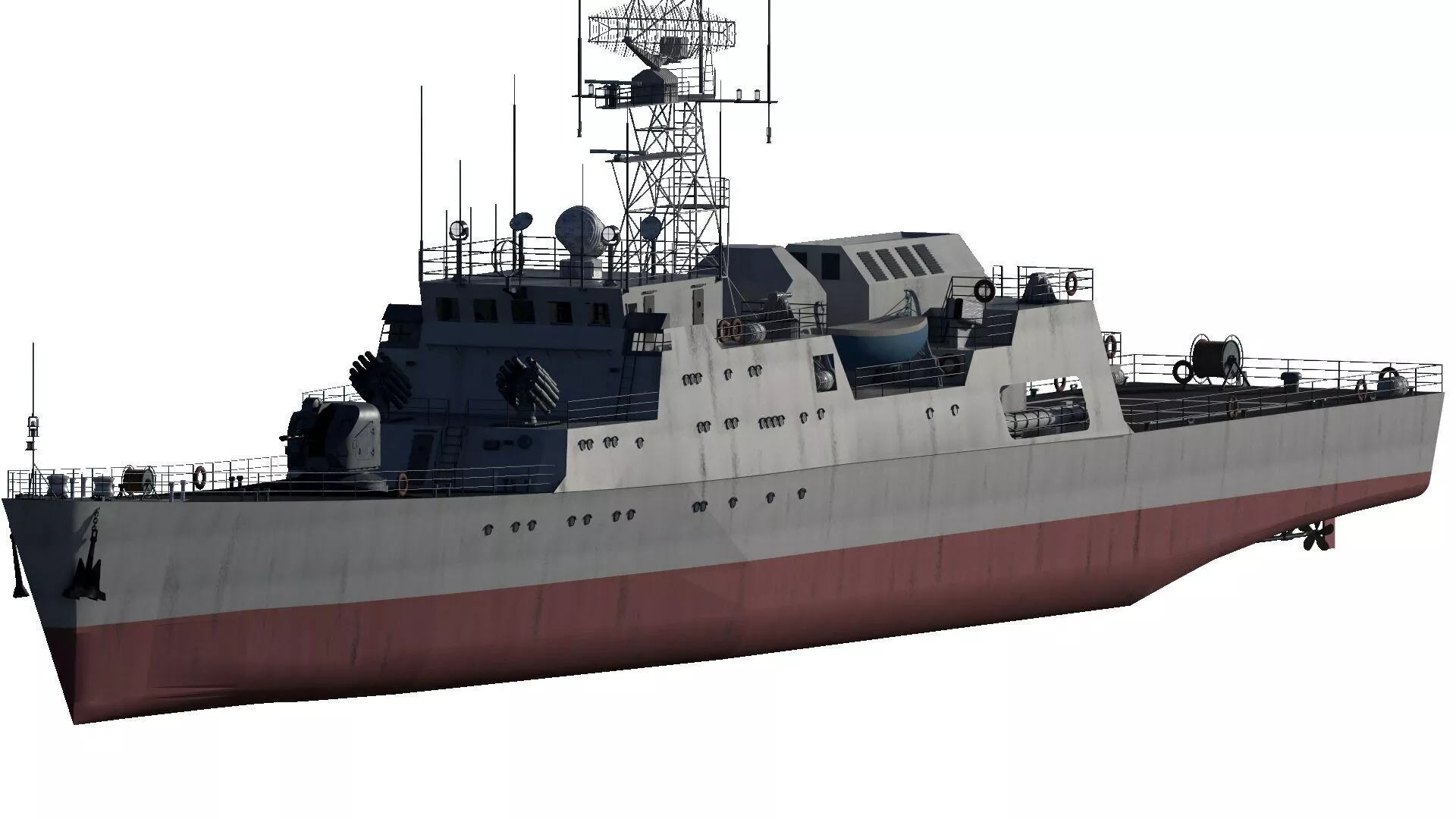 MODERN DETAILED NAVY NATO CORVETTE 3D model