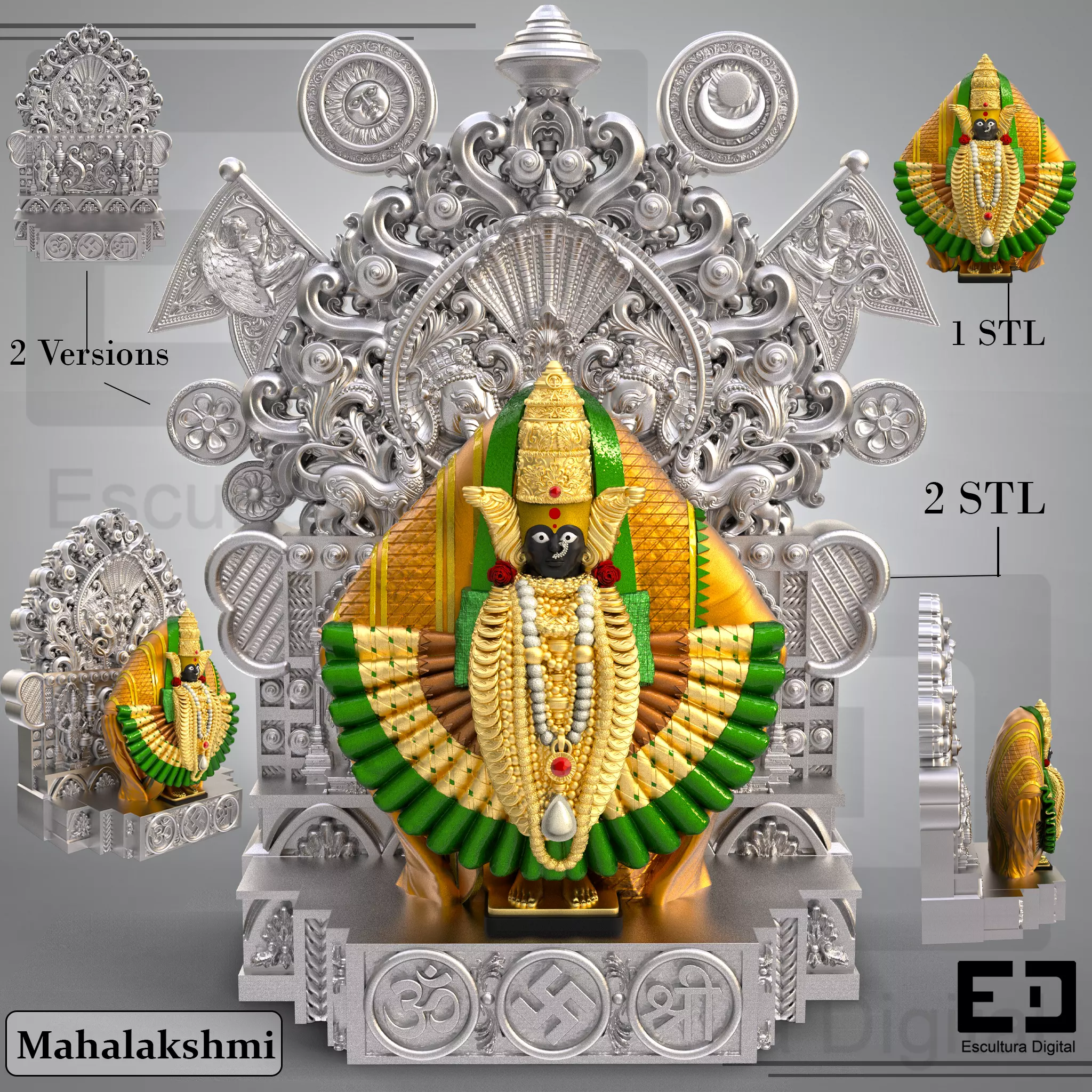 Mahalakshmi 3D print model