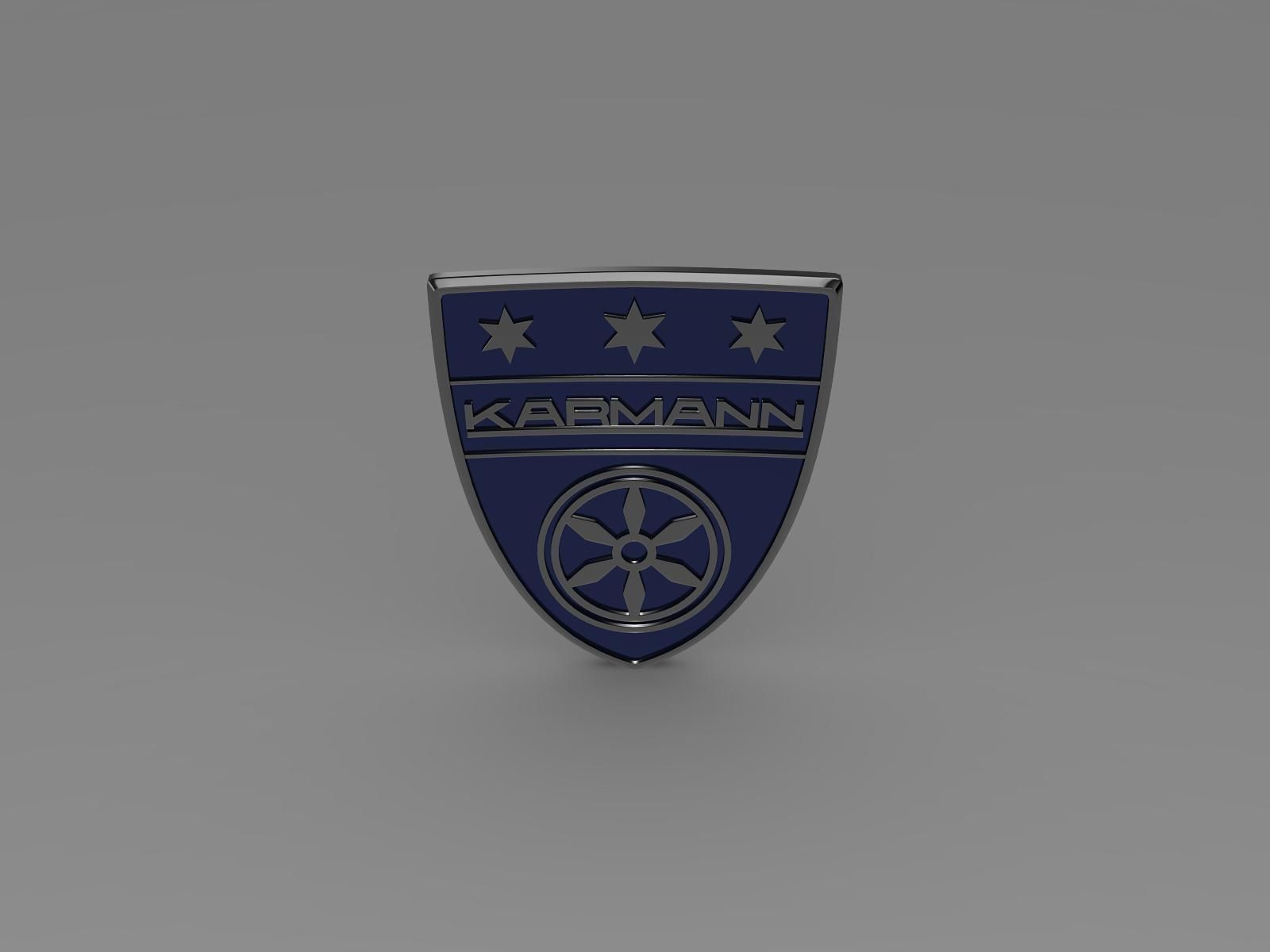 Karmann logo 3D model_3