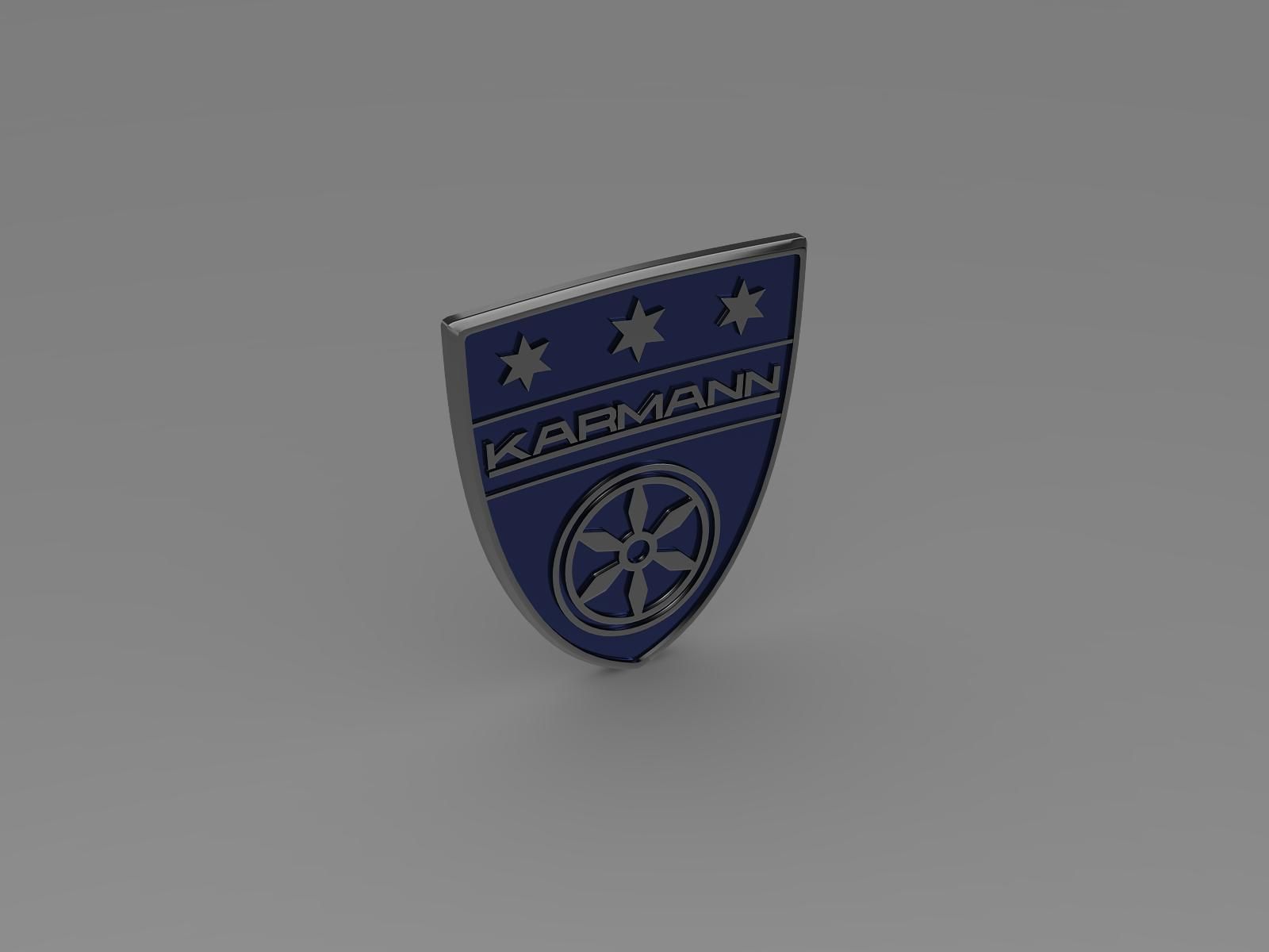 Karmann logo 3D model_2