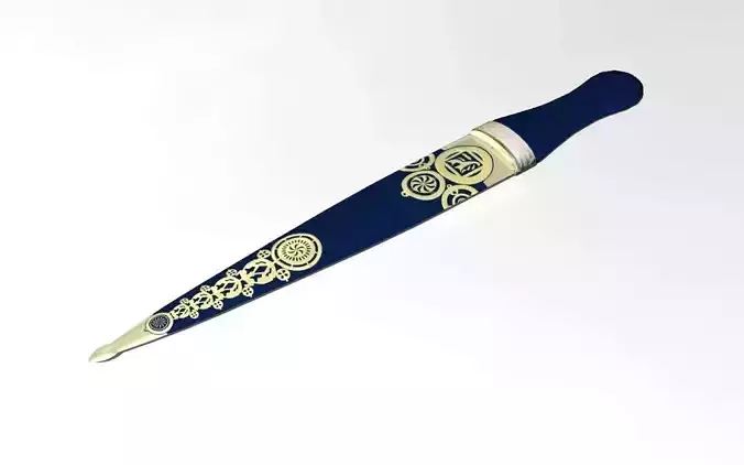 Caucasian Sword - Low Poly