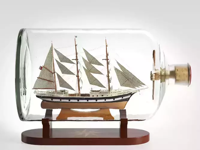 Ship in a Bottle Seute Deern 3D model