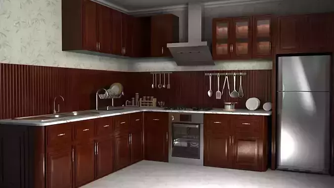 wooden kitchen