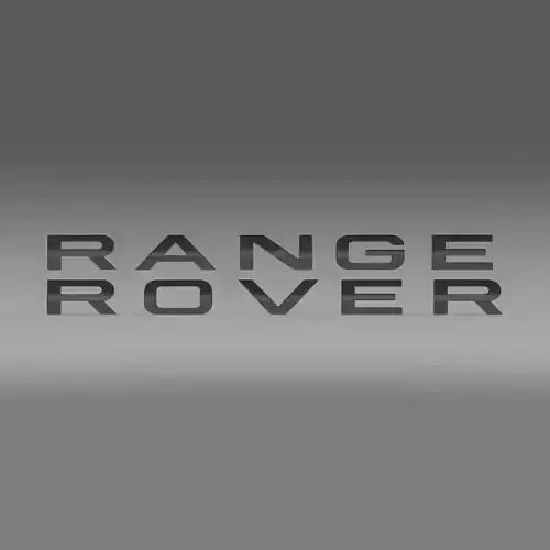 Range Rover lettering logo  3D model