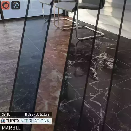 TUREX INTERNATIONAL Marble Tiles Set