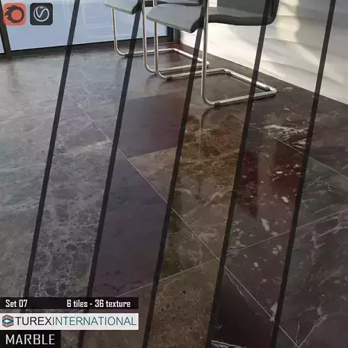 TUREX INTERNATIONAL Marble Tiles Set