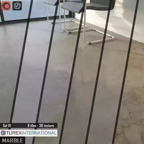 TUREX INTERNATIONAL Marble Tiles Set