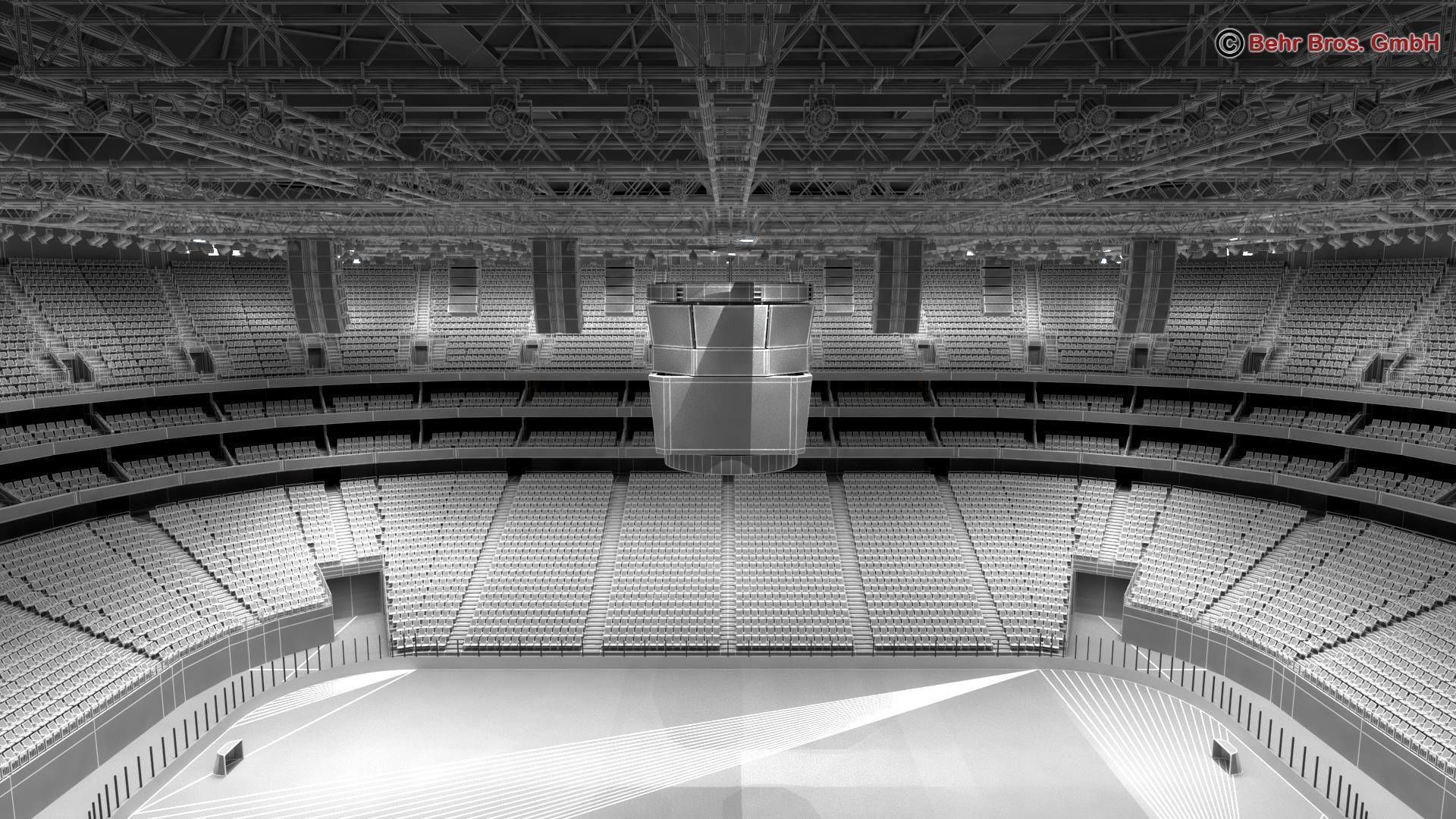 Ice Hockey Arena V2 3D model_12
