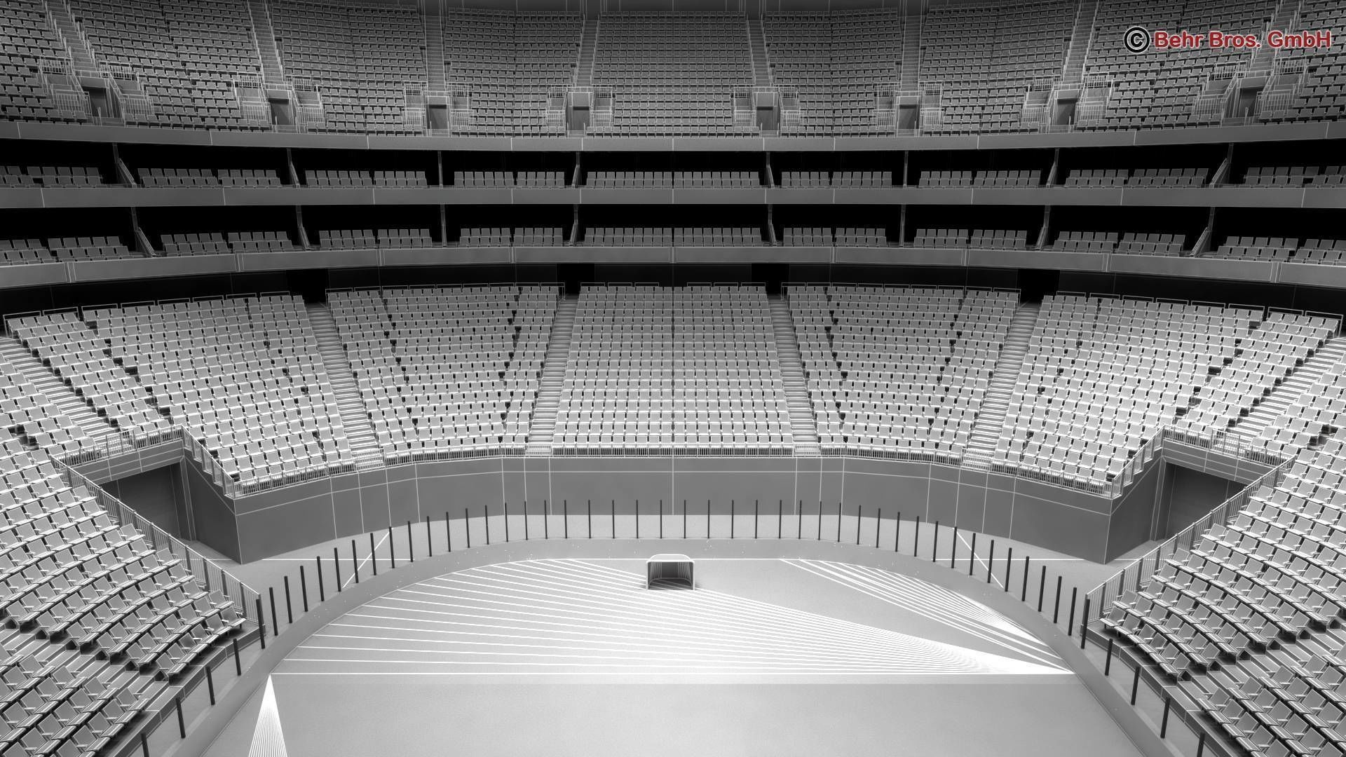 Ice Hockey Arena V2 3D model_14