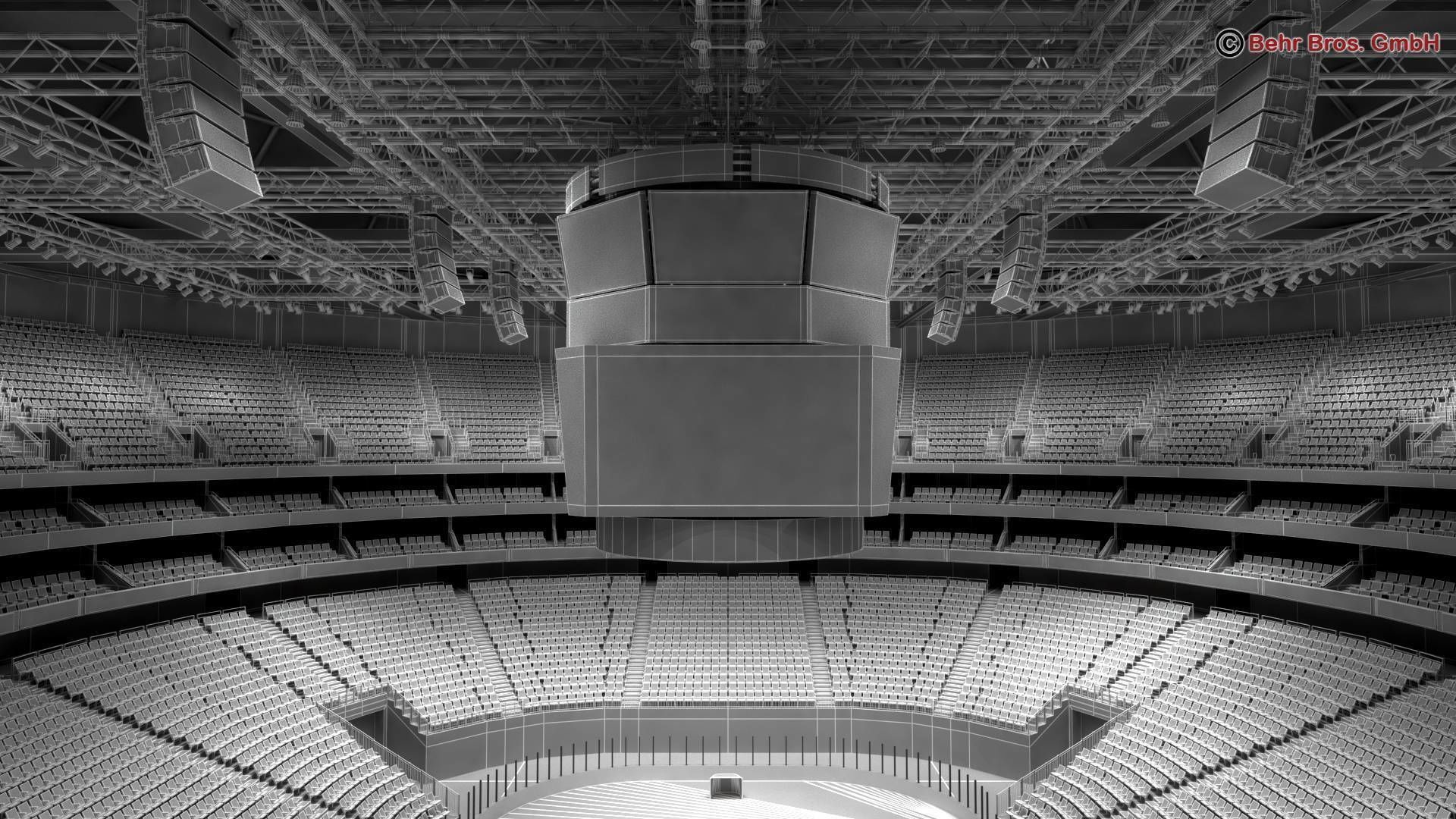 Ice Hockey Arena V2 3D model_11