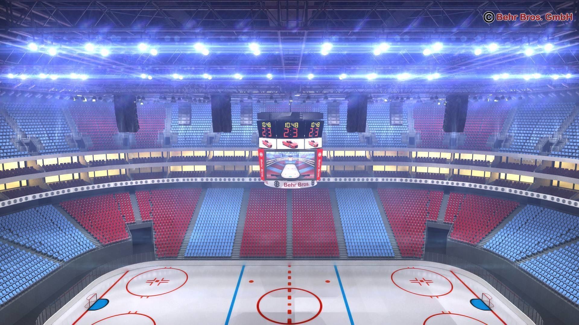 Ice Hockey Arena V2 3D model_4