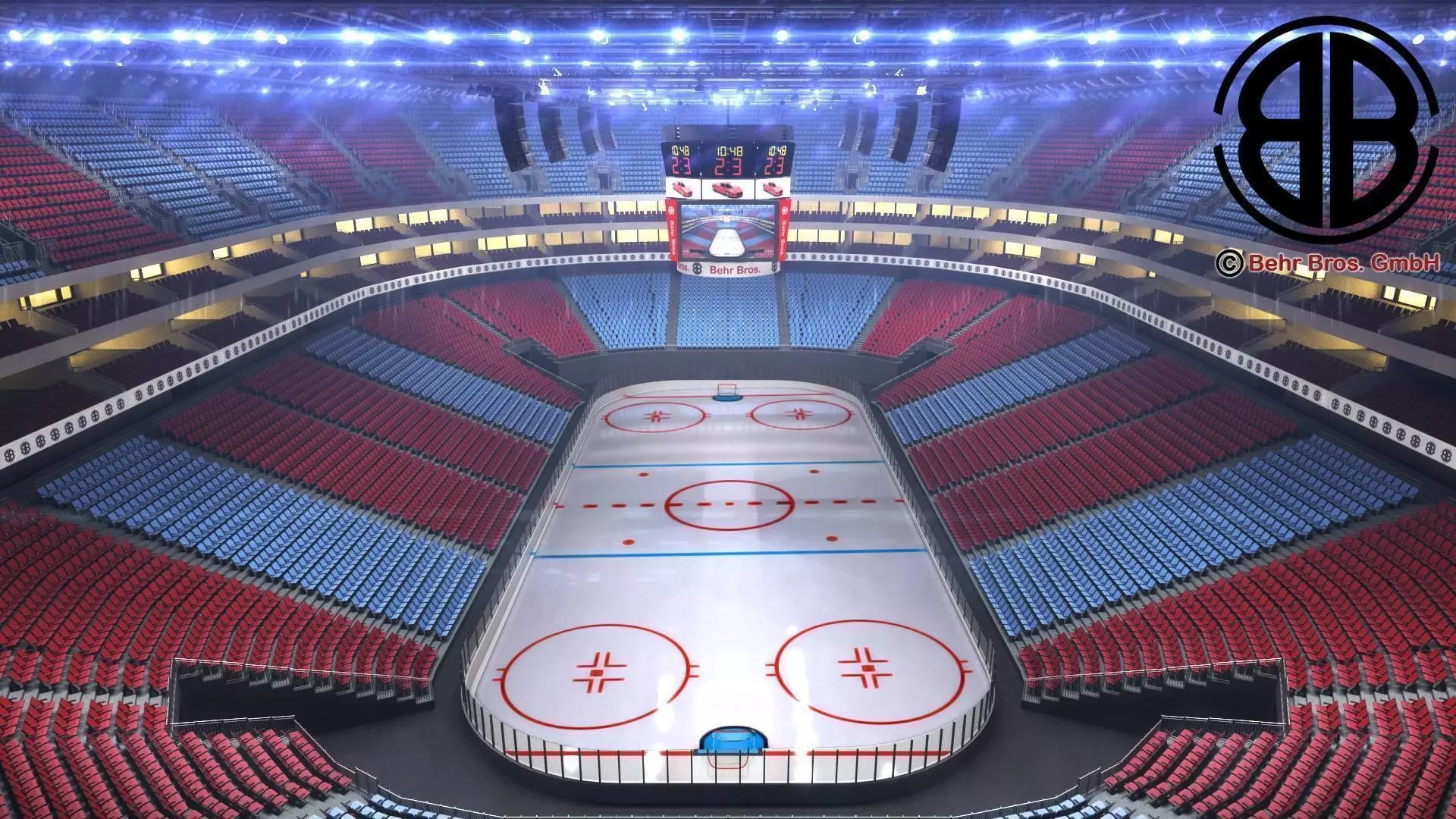 Ice Hockey Arena V2 3D model_0
