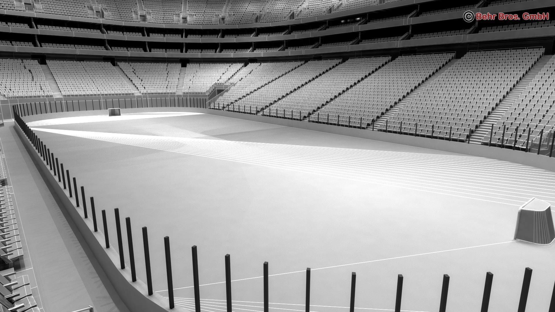 Ice Hockey Arena V2 3D model_10