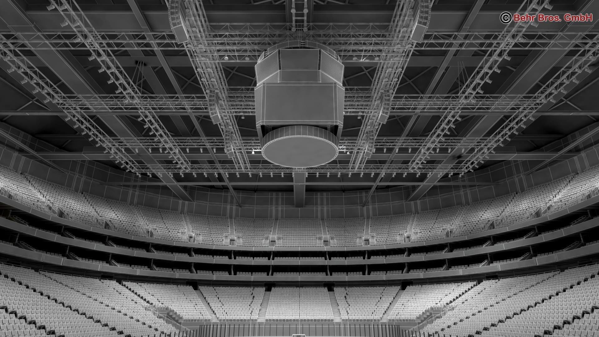 Ice Hockey Arena V2 3D model_15