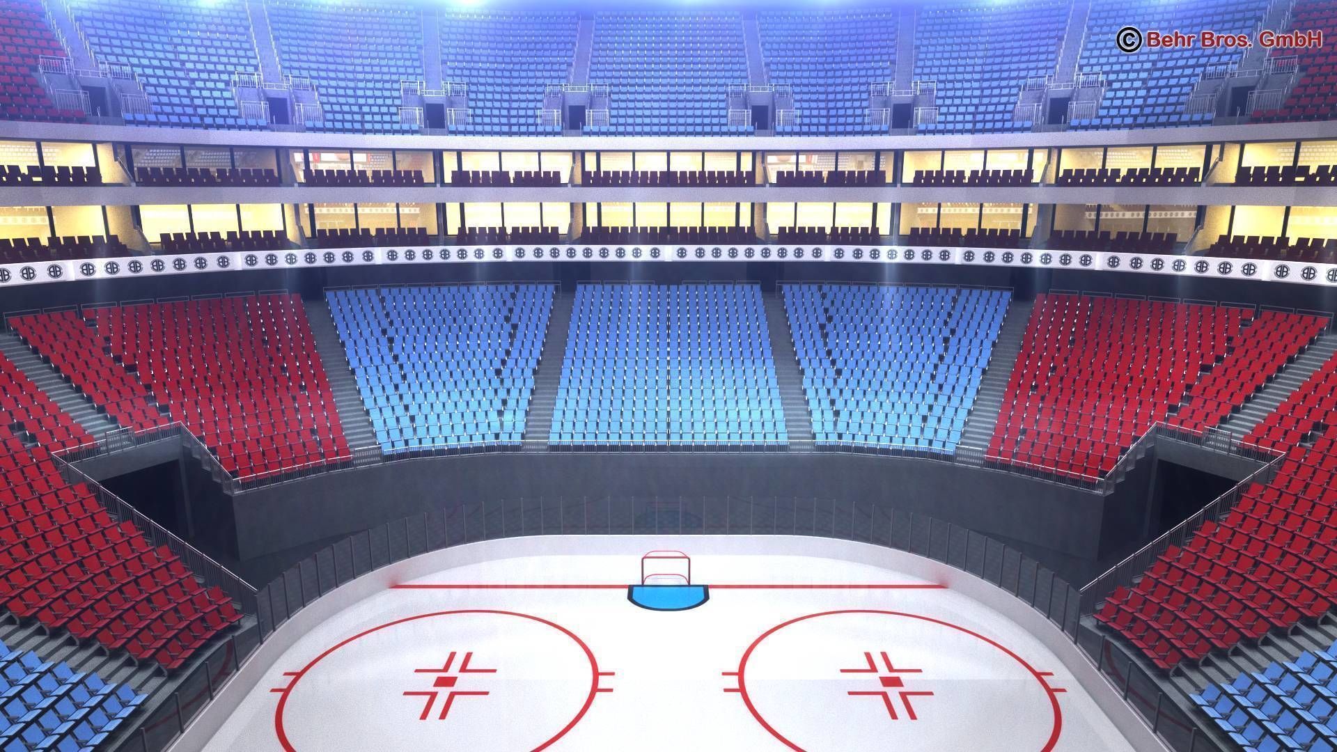 Ice Hockey Arena V2 3D model_6