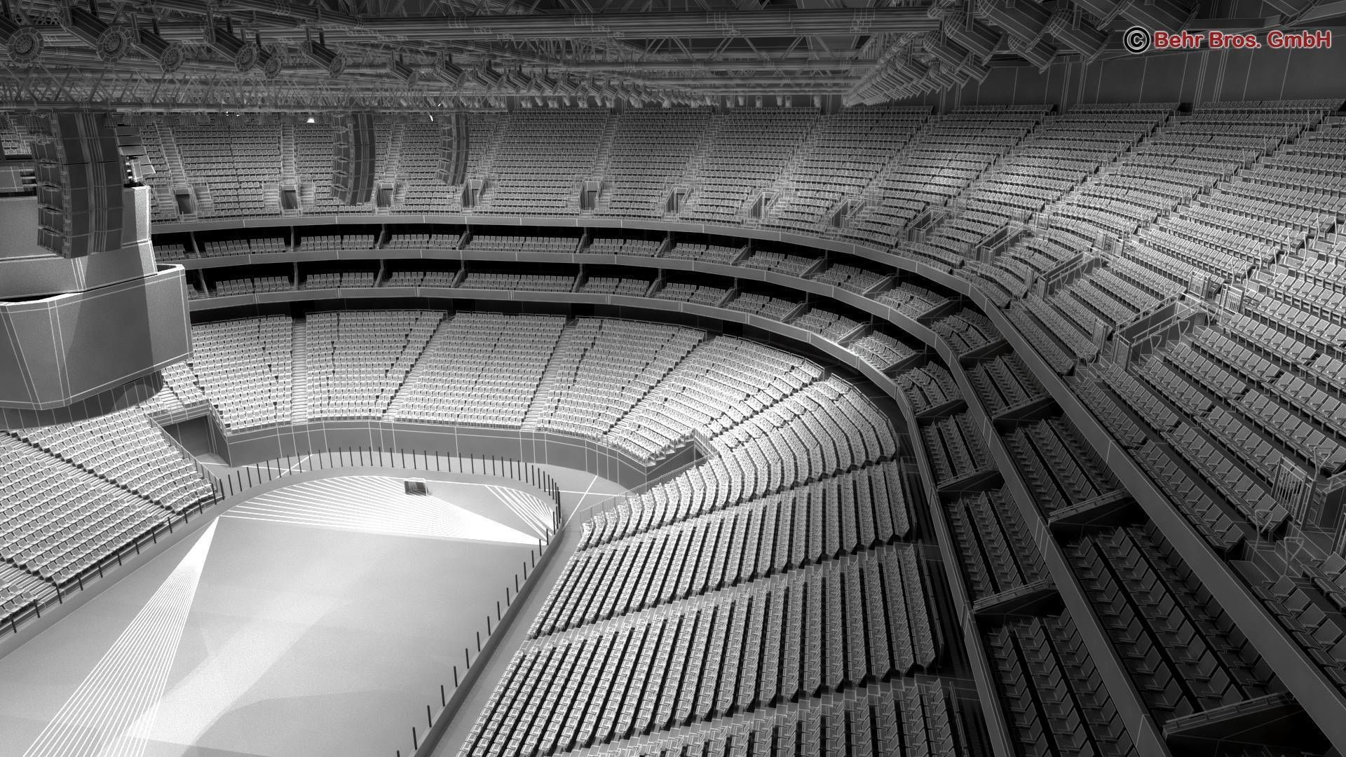 Ice Hockey Arena V2 3D model_13