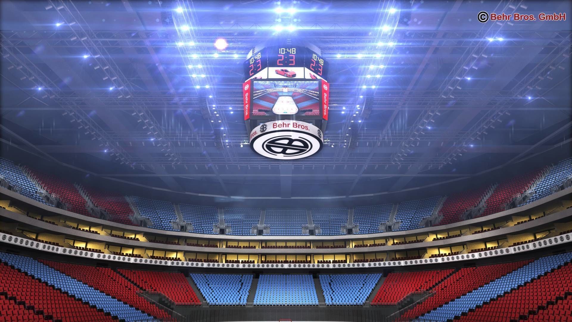 Ice Hockey Arena V2 3D model_7