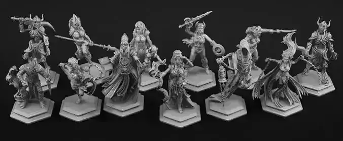Rough-and-tumble a 3D Horde Bundle 3D print model