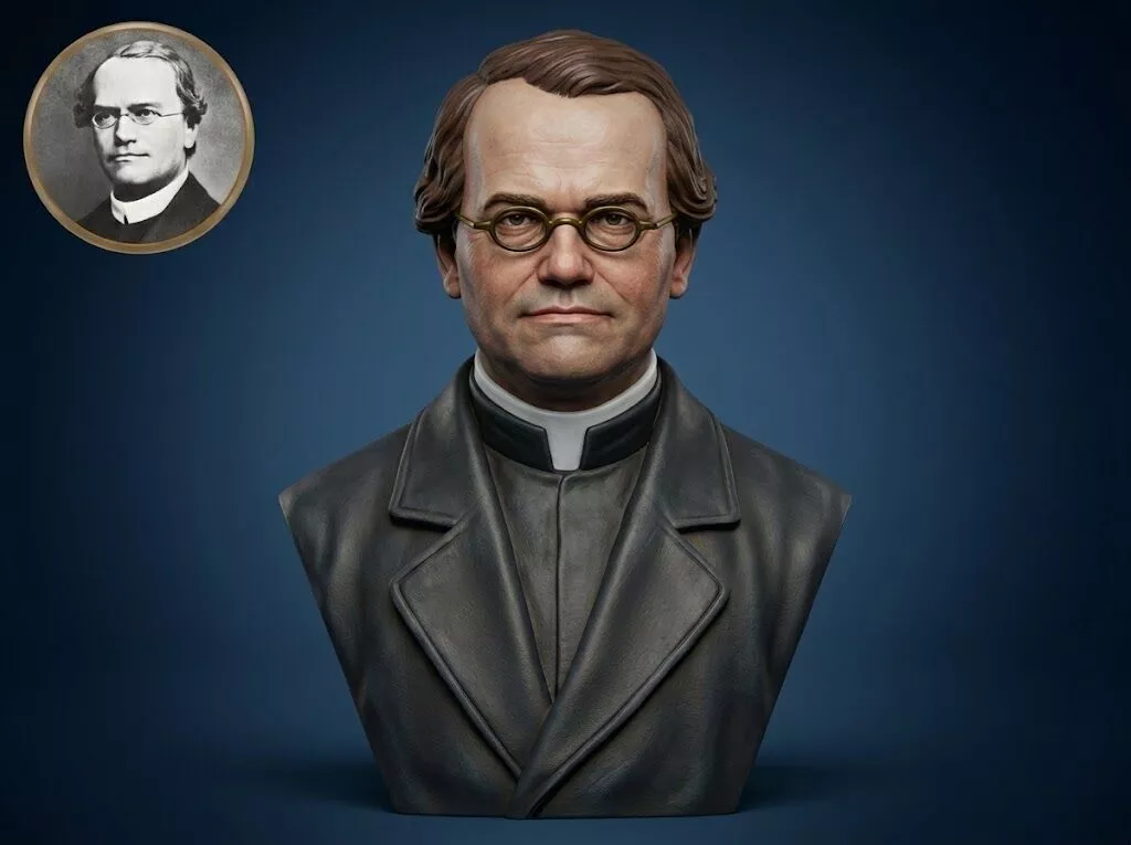 Gregor Mendel 3D Printable Bust 3D print model