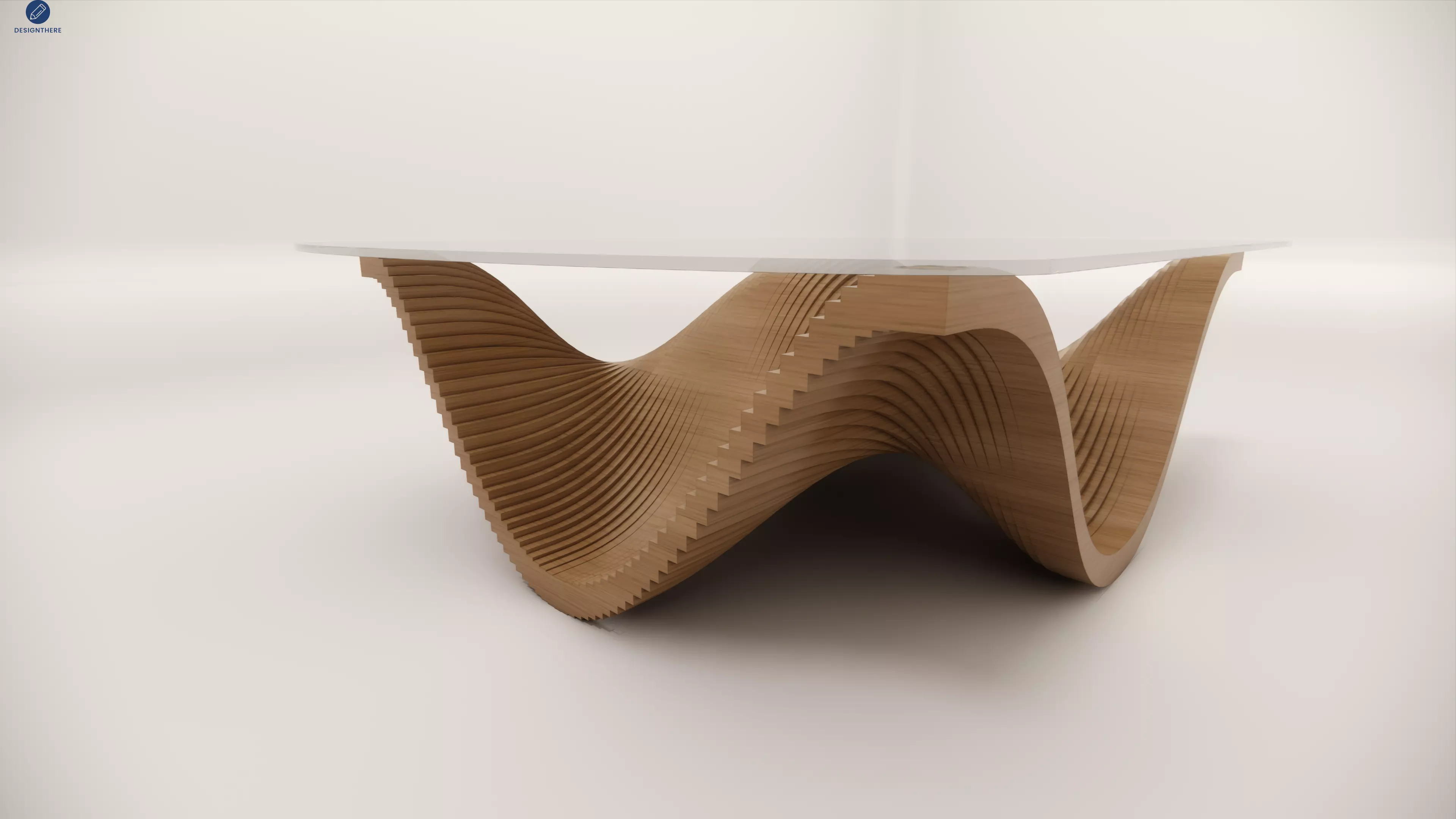 blueprint and hi quality parametric coffee table 3D model