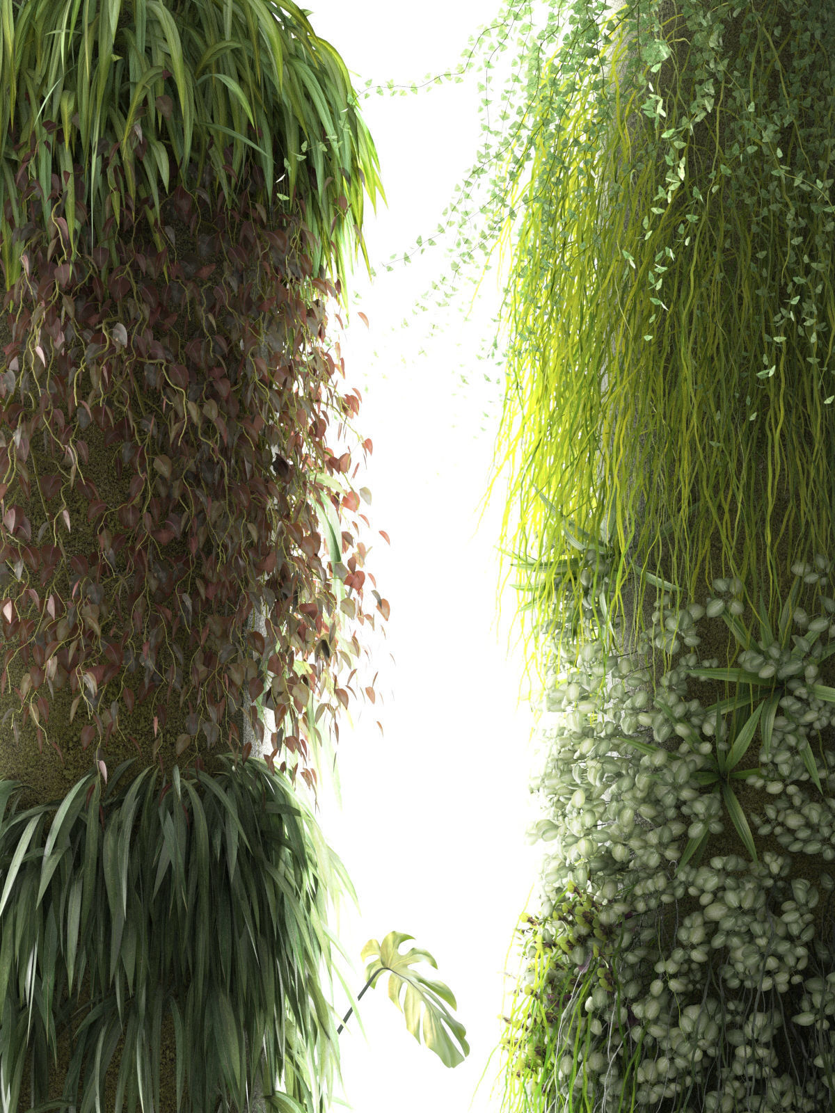 Columns Garden 2 3D model_3