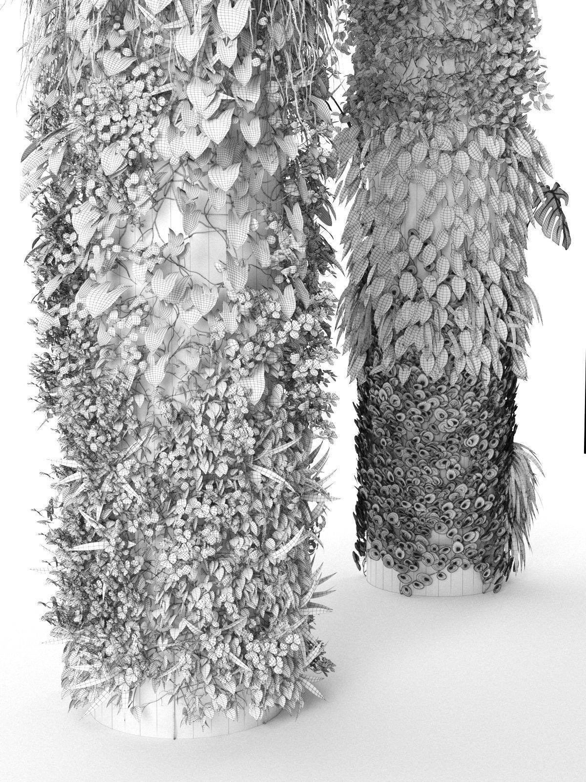 Columns Garden 2 3D model_6