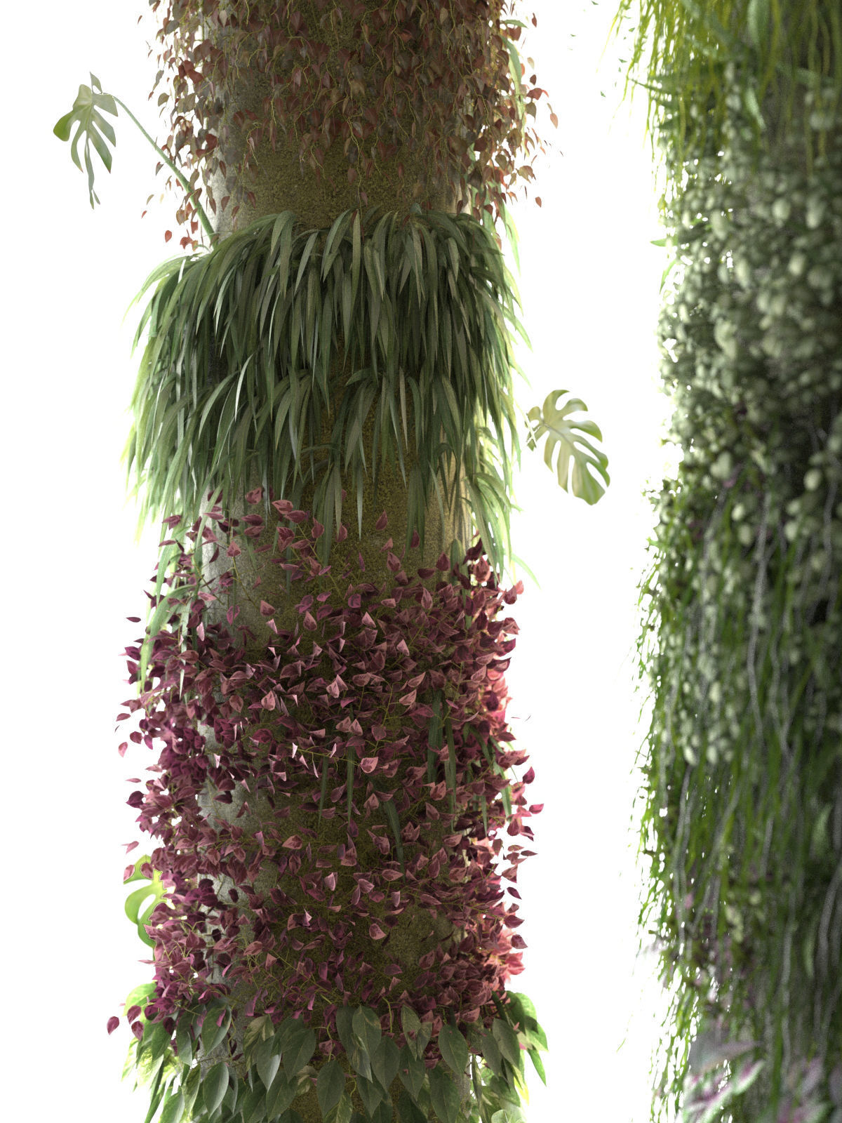 Columns Garden 2 3D model_1