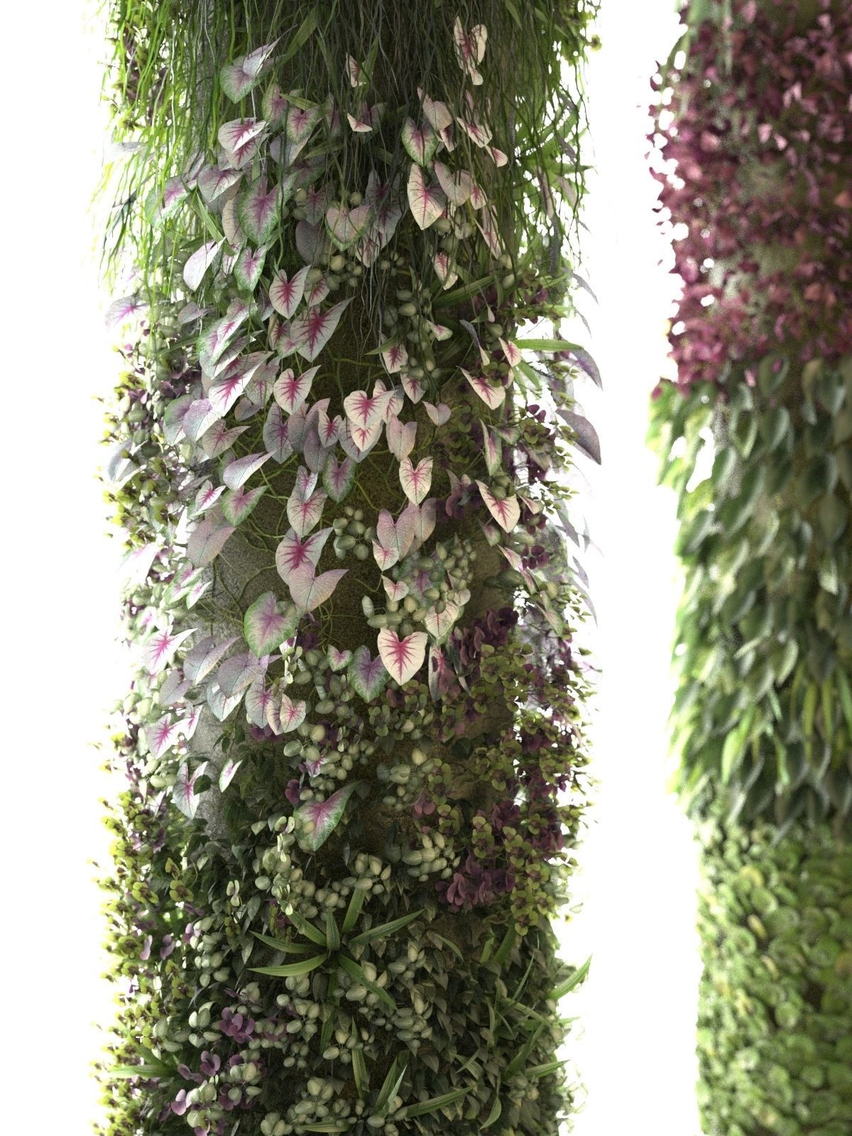 Columns Garden 2 3D model_2