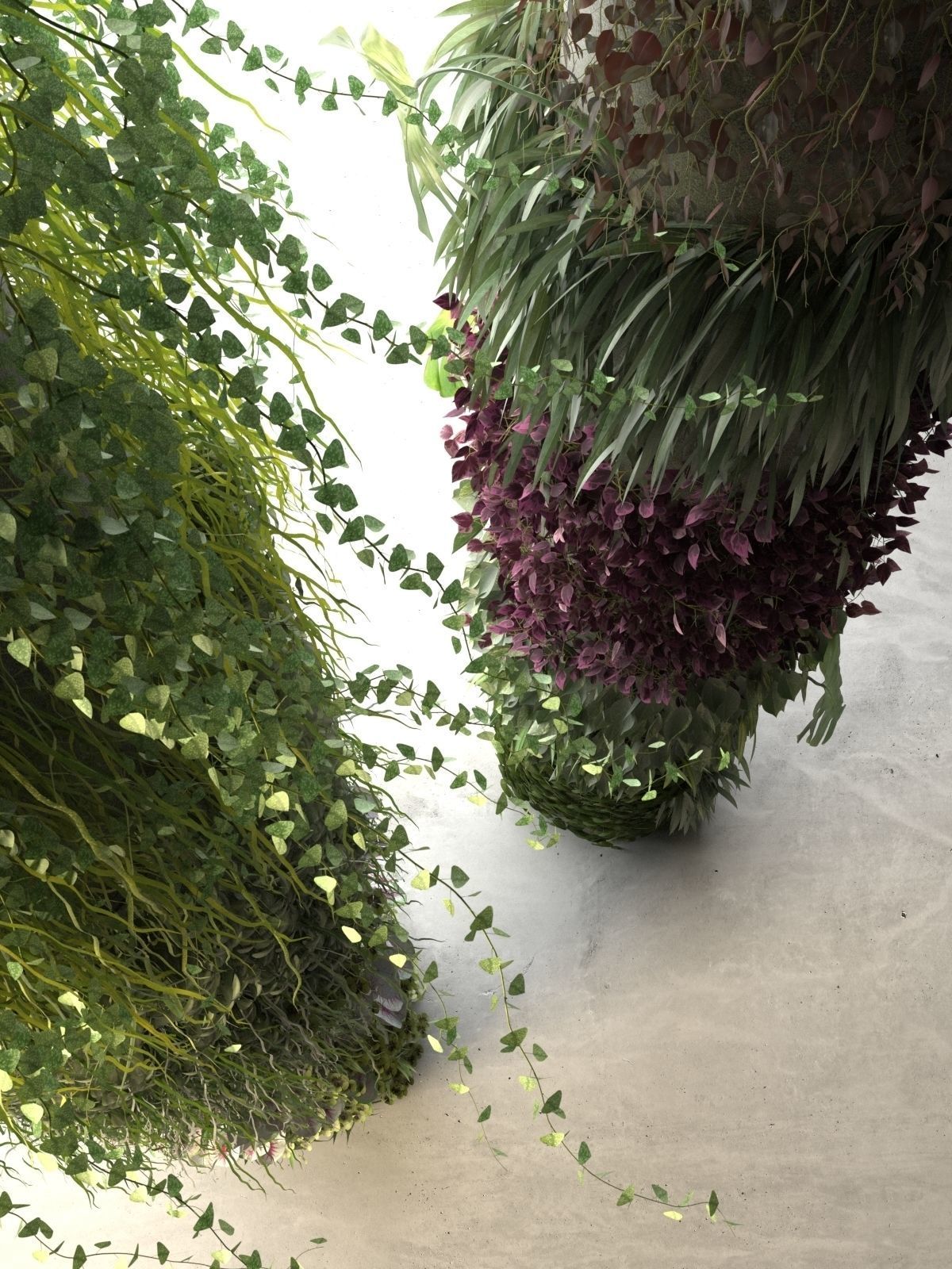 Columns Garden 2 3D model_4