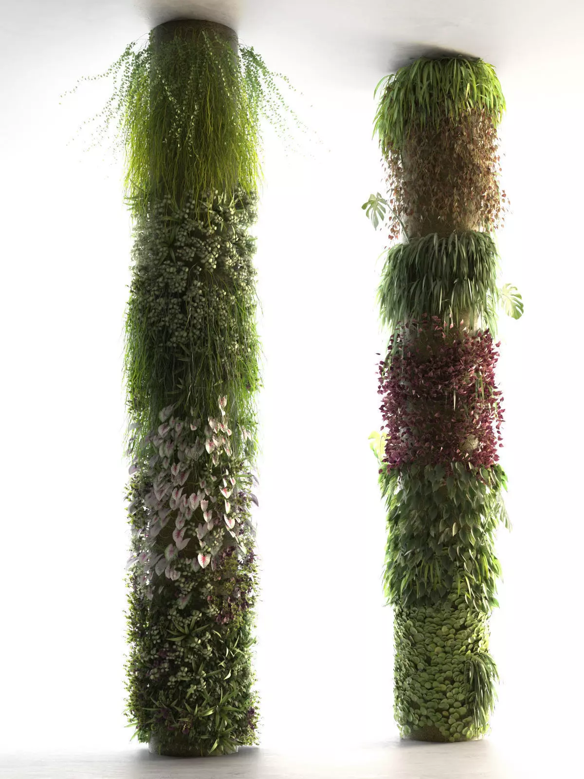 Columns Garden 2 3D model_0