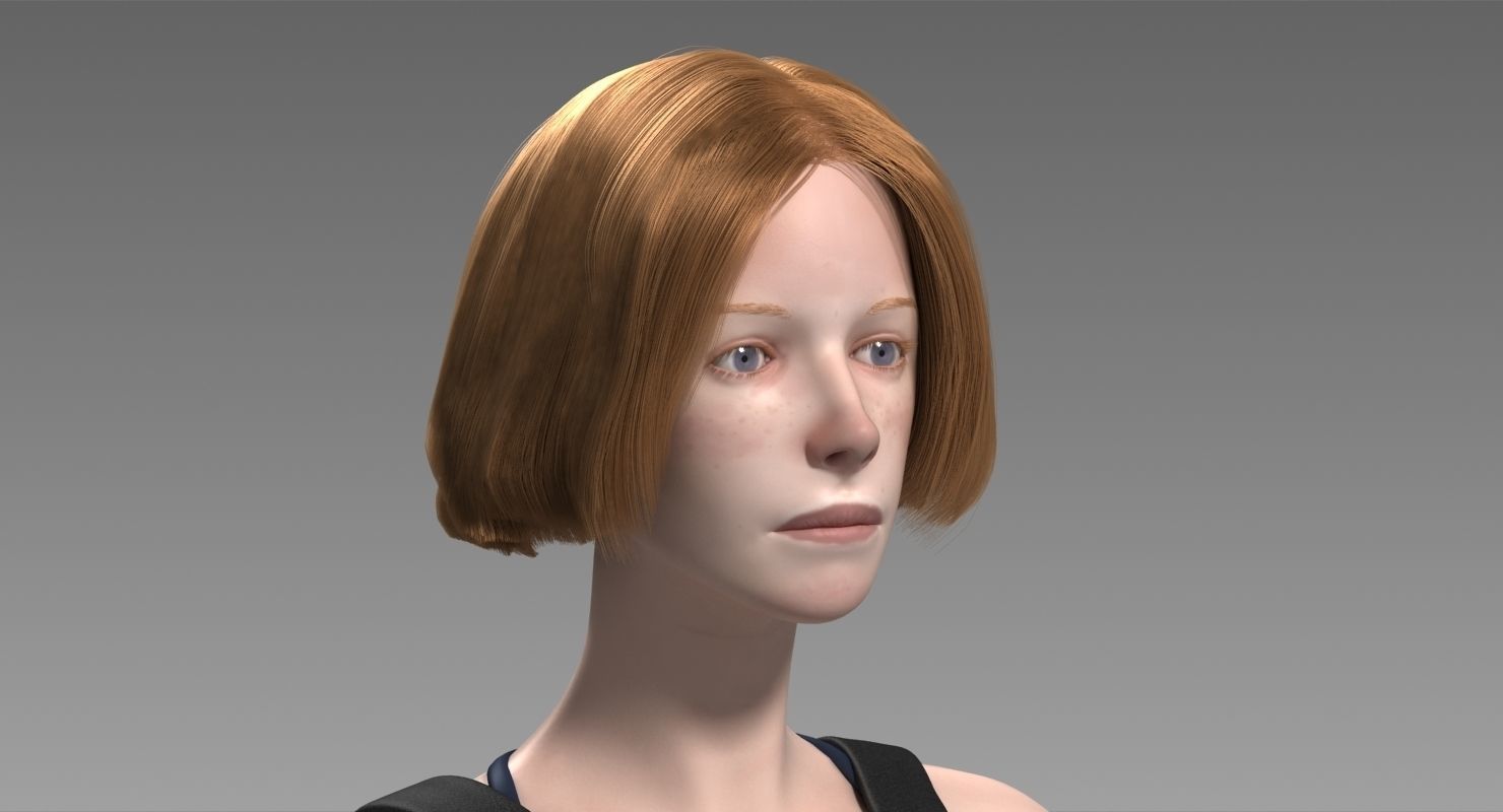 Penelope Young Female 3D model_2