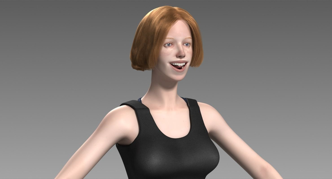 Penelope Young Female 3D model