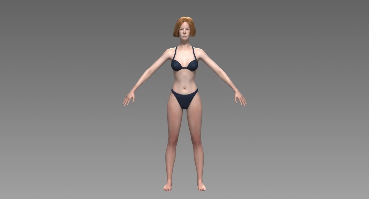 Penelope Young Female 3D model_13