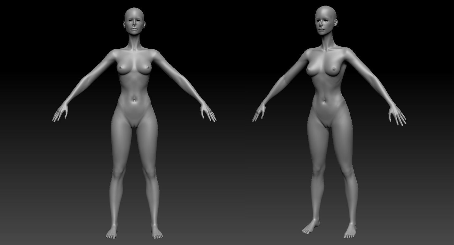 Penelope Young Female 3D model_11