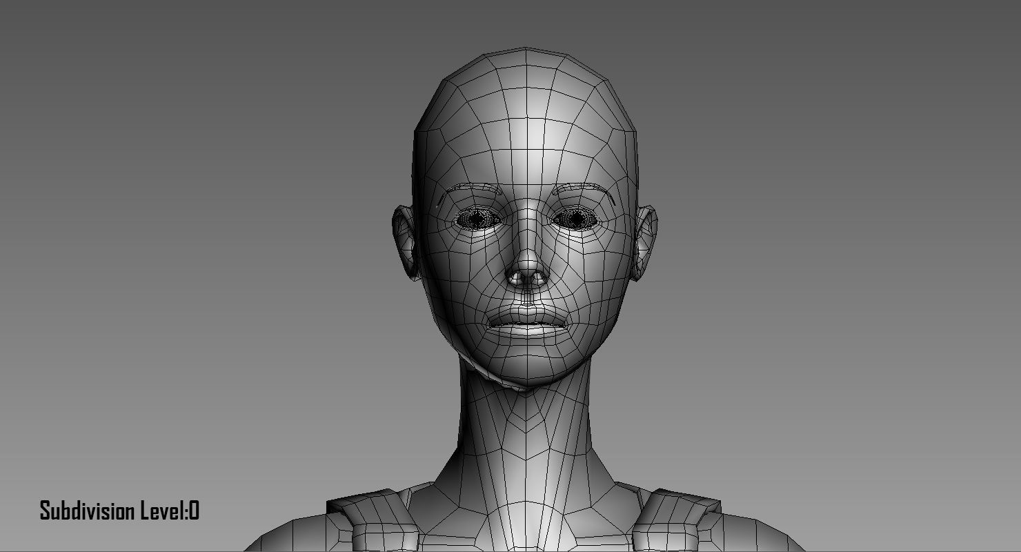 Penelope Young Female 3D model_28