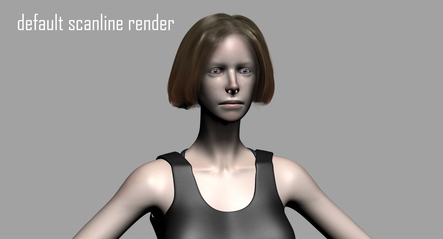Penelope Young Female 3D model_9