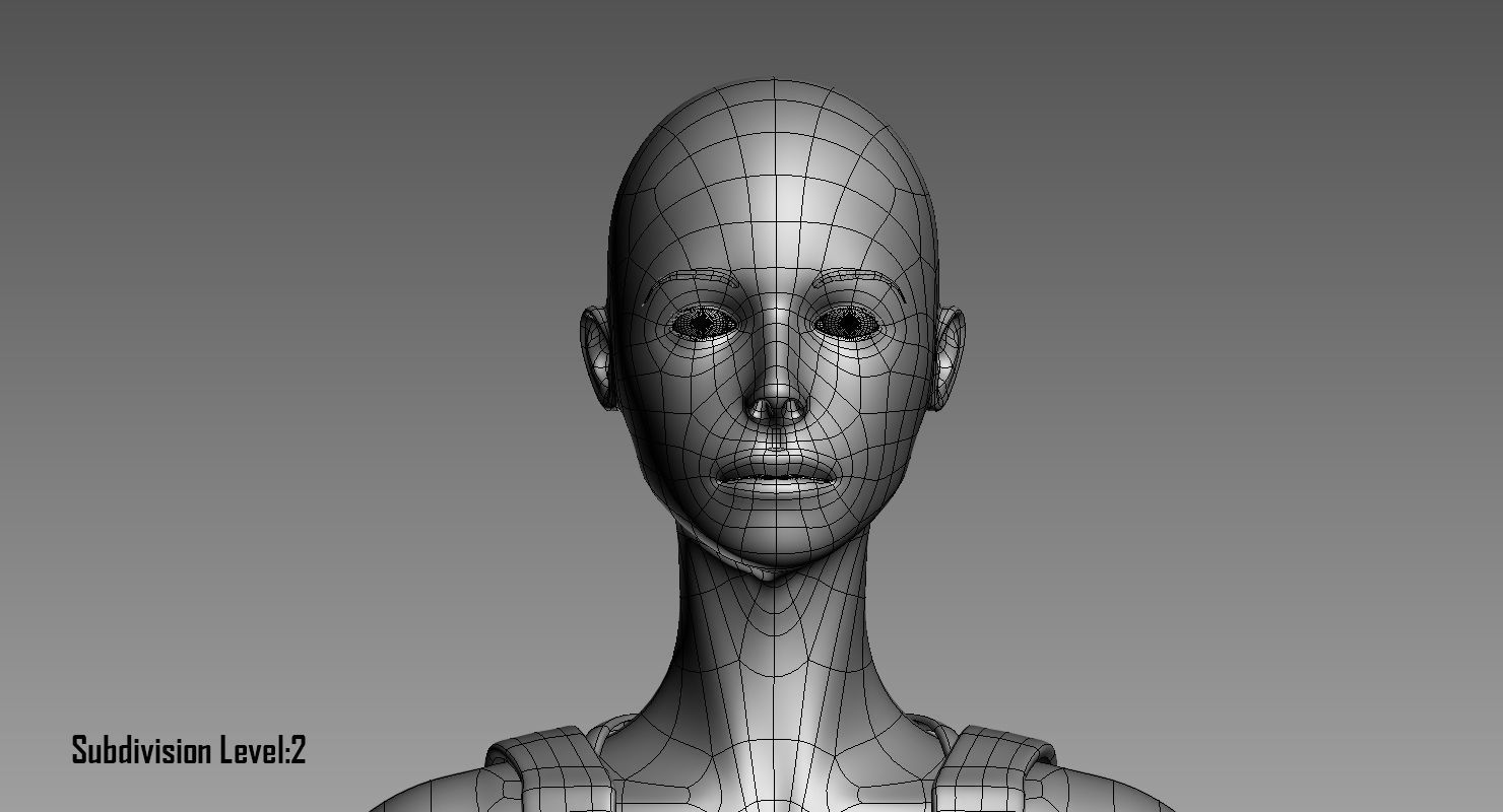 Penelope Young Female 3D model_29