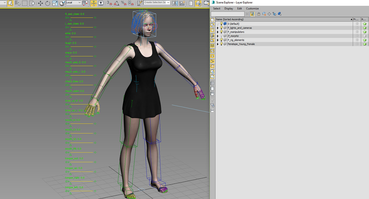 Penelope Young Female 3D model_20