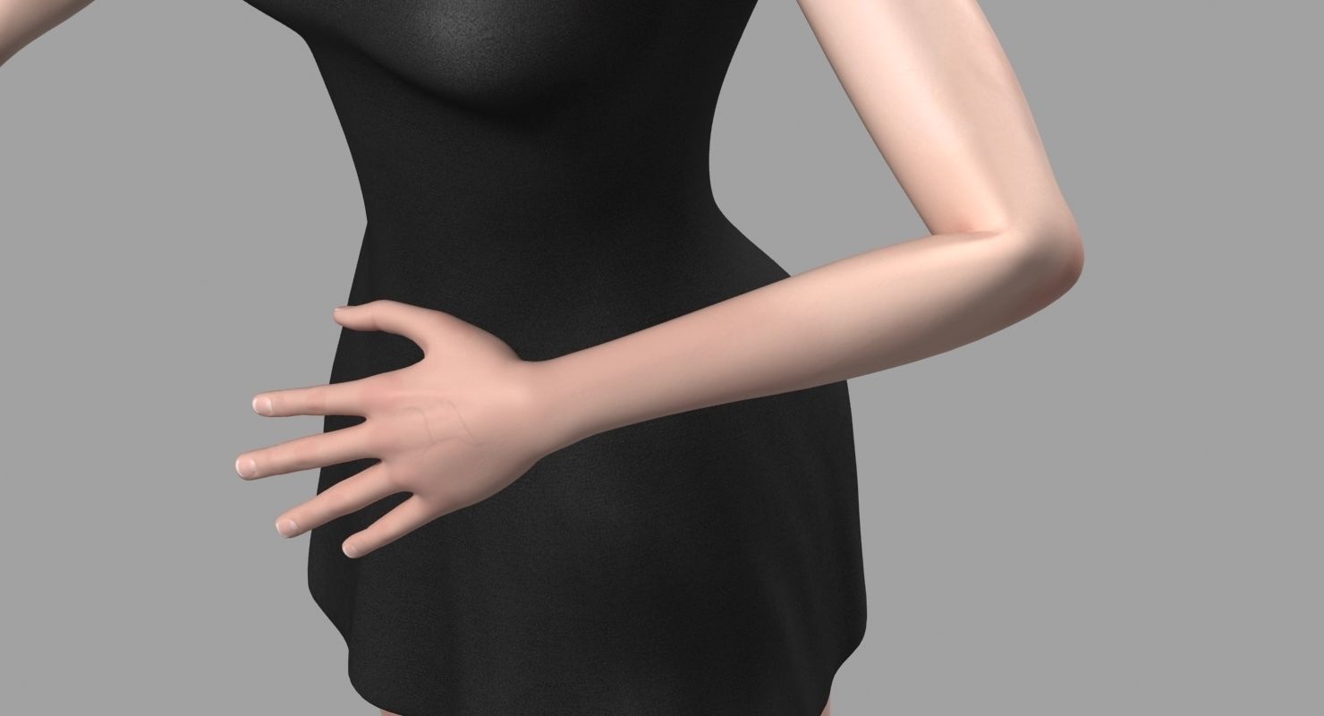 Penelope Young Female 3D model_10