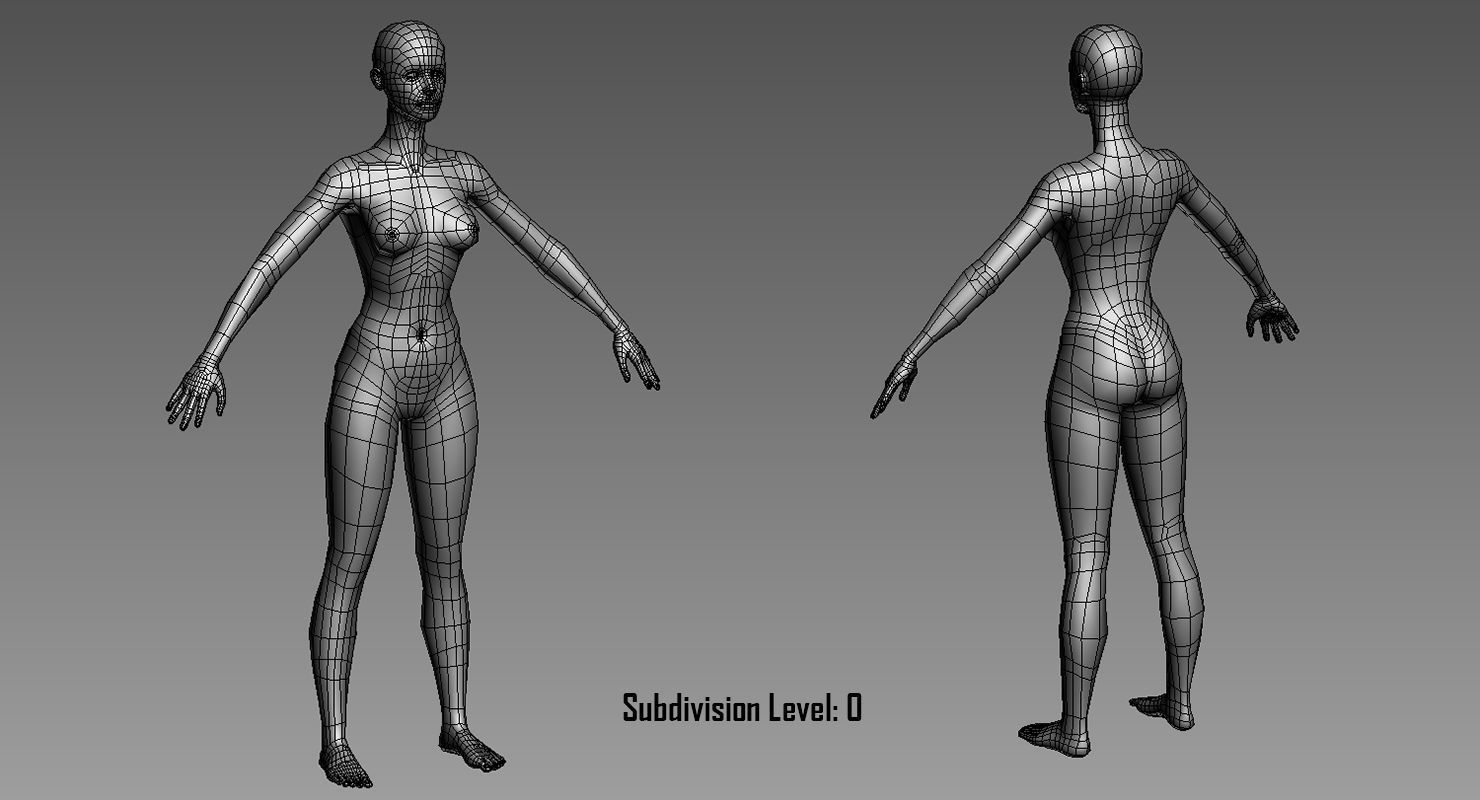 Penelope Young Female 3D model_24