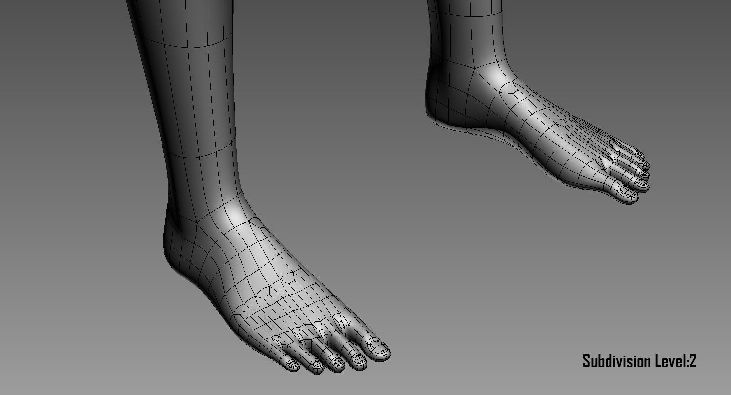 Penelope Young Female 3D model_36