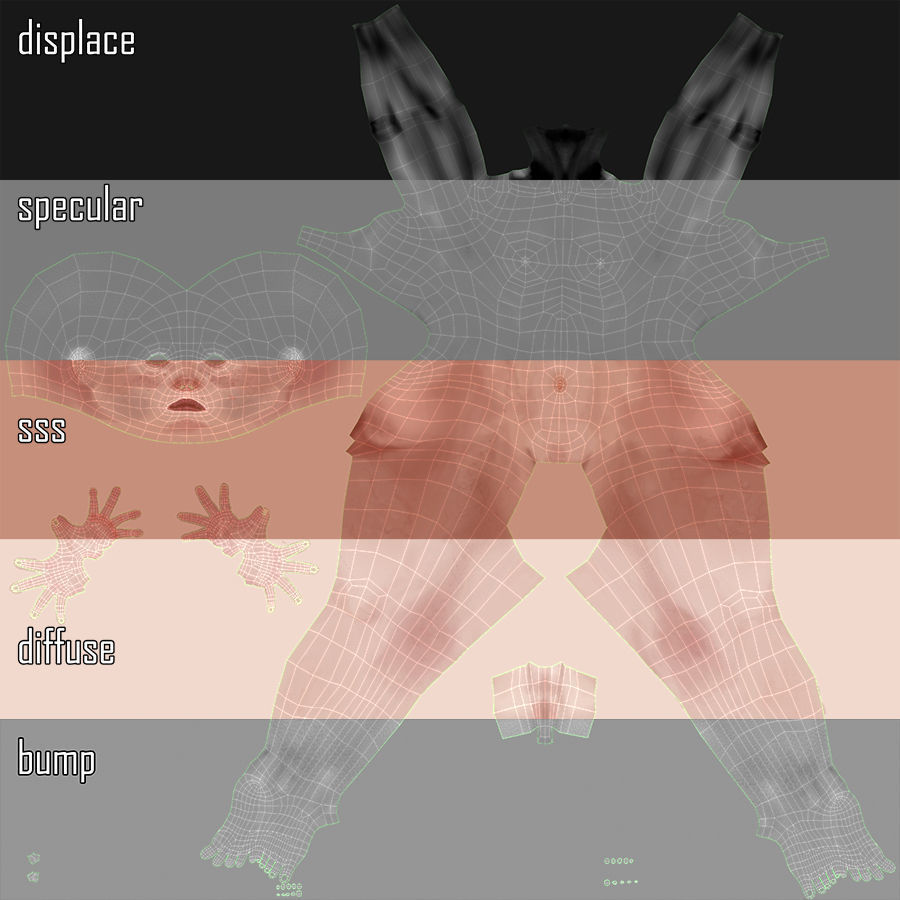 Penelope Young Female 3D model_42