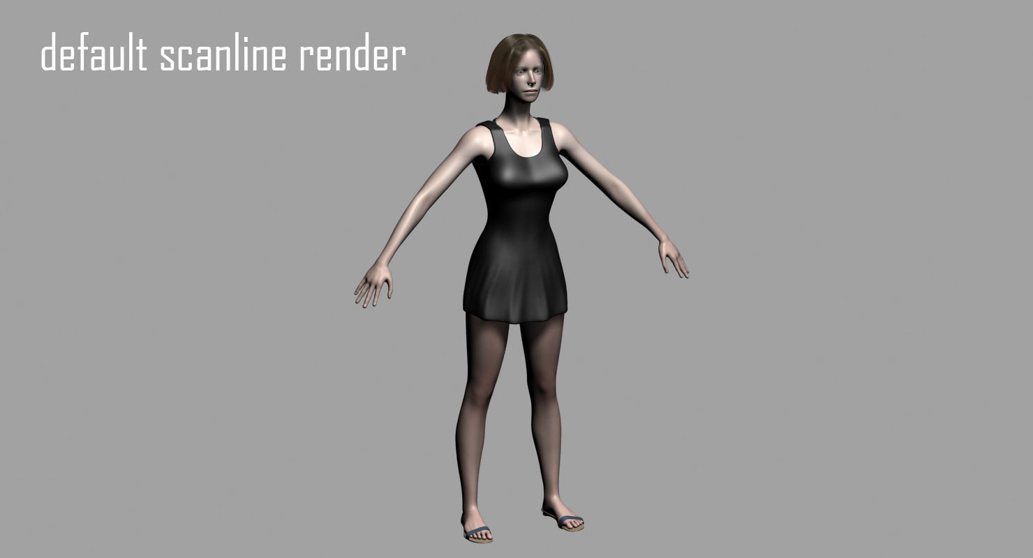 Penelope Young Female 3D model_5