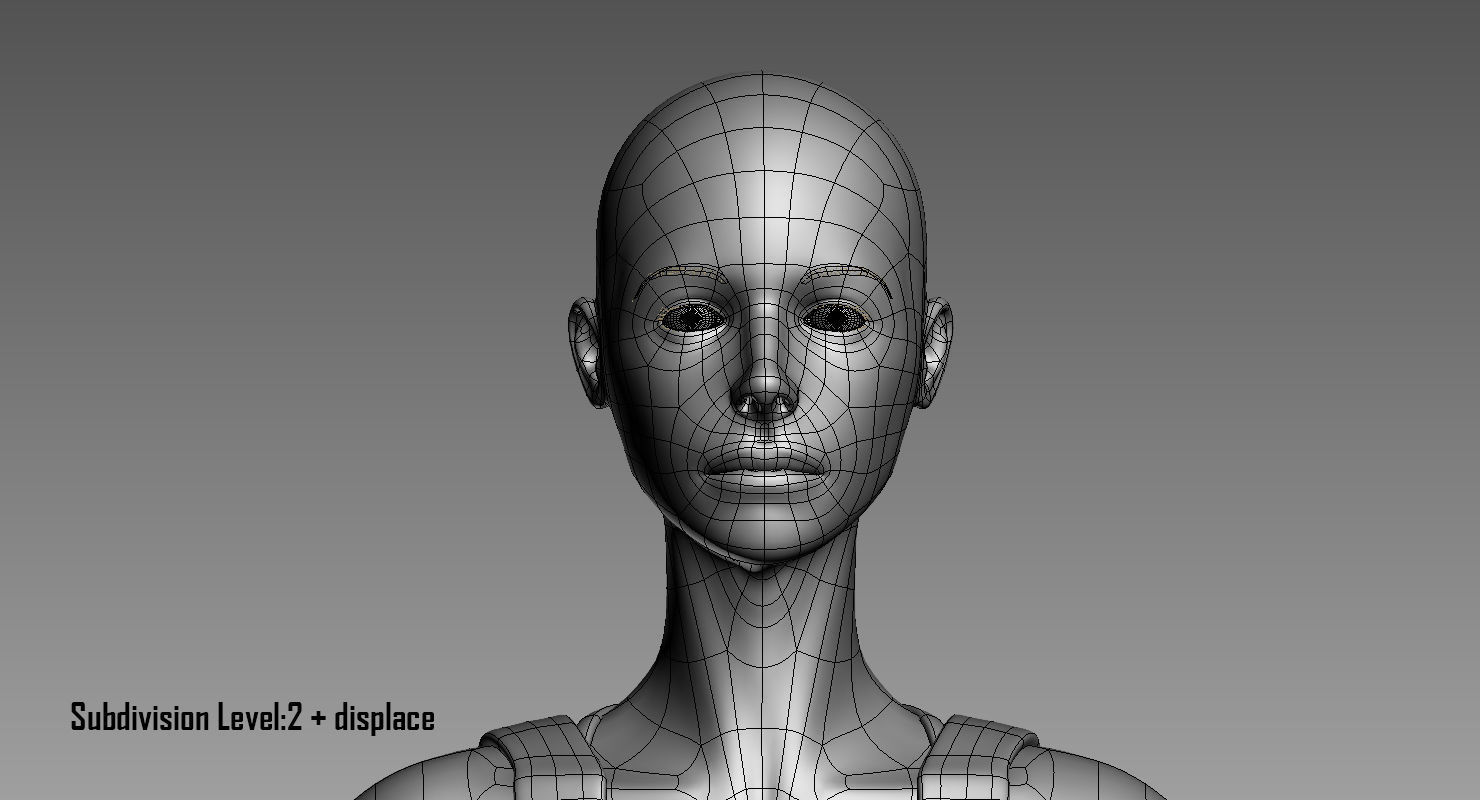 Penelope Young Female 3D model_31