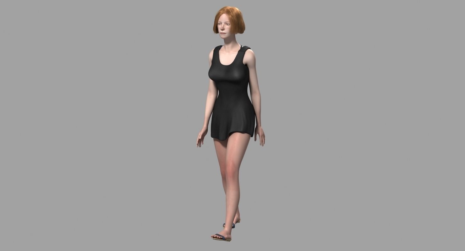 Penelope Young Female 3D model_7