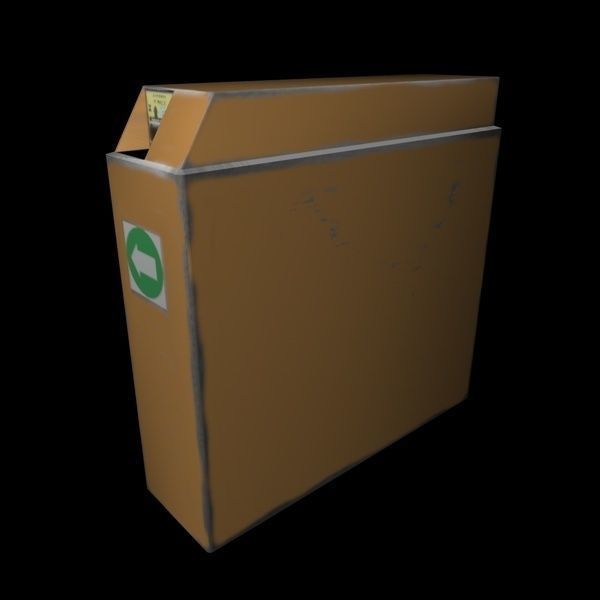 subway gate Low-poly 3D model_3