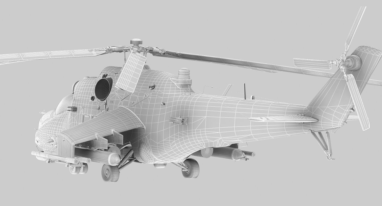 Mil Mi-24P Hind F Low-poly 3D model_16