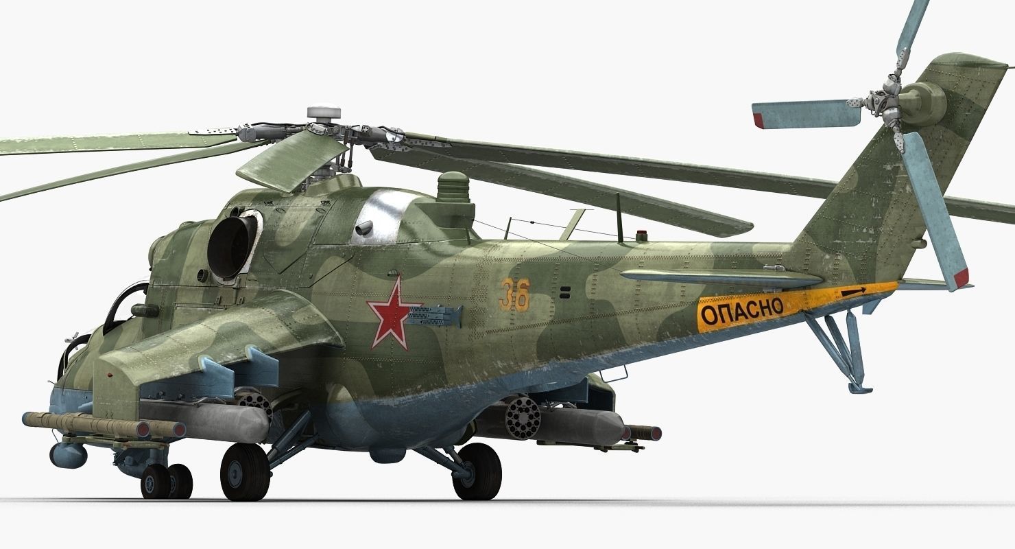 Mil Mi-24P Hind F Low-poly 3D model_5